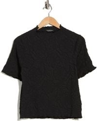 Adrianna Papell - Floral Textured Knit Top - Lyst