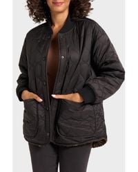 Matty M - Heart Quilted Bomber Jacket - Lyst