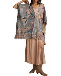 Saachi - Floral Print Knit Cardigan - Lyst
