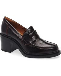 Miz Mooz - Day Block Heel Penny Loafer - Lyst