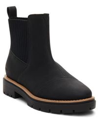 TOMS - Cort Chelsea Lugged Combat Boots - Lyst