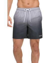 Calvin Klein - Gradient Stripe Swim Trunks - Lyst