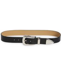 Steve Madden - Puffy Buckle Faux Leather Belt - Lyst