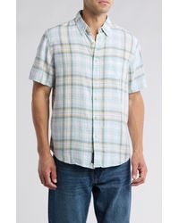 Lucky Brand - San Gabriel Plaid Short Sleeve Button-up Shirt - Lyst