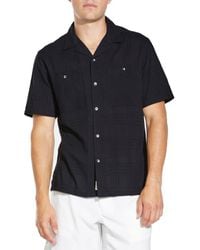 Civil Society - Phillip Relaxed Fit Short Sleeve Cotton Button-Up Resort Shirt - Lyst