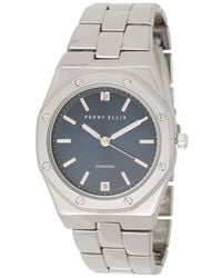 Perry Ellis - Diamond Accent Bracelet Strap Watch, 40Mm - Lyst