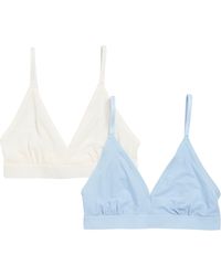 Nordstrom - 2-pack Mesh Triangle Bralettes - Lyst