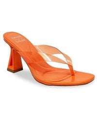 In Touch Footwear - Translucent Strap Block Heel Sandal - Lyst
