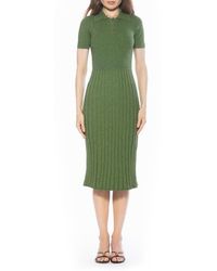 Alexia Admor - Lanie Collared Knit Midi Dress - Lyst