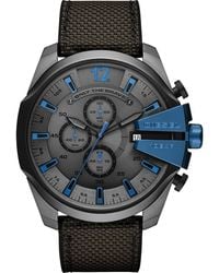 DIESEL - Mega Chief Chronograph Nylon Strap Watch, 51Mm - Lyst