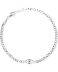 Glaze Jewelry - Cubic Zirconia Evil Eye Bracelet - Lyst