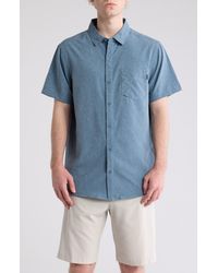 Hurley - Slub Short Sleeve Woven Shirt - Lyst