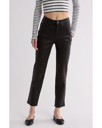 Rag & Bone - High-Waist Slim Leather Pants - Lyst