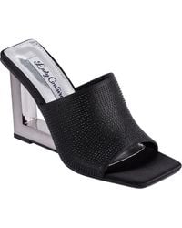 Lady Couture - Rhinestone Wedge Slide Sandal - Lyst