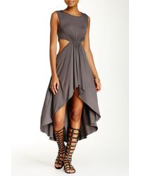 Go Couture - Side Cutout High/low Dress - Lyst