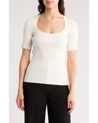 BOSS - Short Sleeve Sweater - Lyst