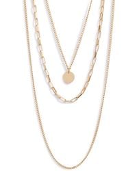 THE KNOTTY ONES - Layered Coin Pendant Necklace - Lyst