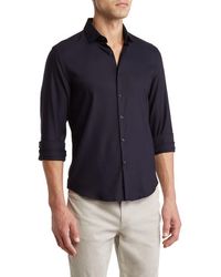 Denim and Flower - Solid Stretch Button-Up Shirt - Lyst
