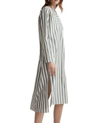 Madewell - Stripe Oversize Poplin Midi Dress - Lyst