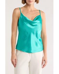 Matty M - Cowl Neck Satin Camisole - Lyst