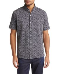 Stone Rose - Dry Touch Performance Dice Print Short Sleeve Button-Up Shirt - Lyst
