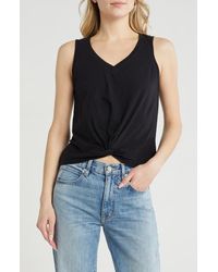 Melrose and Market - Twist Front Tank Top - Lyst