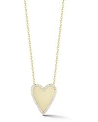 Glaze Jewelry - Cubic Zirconia Heart Pendant Necklace - Lyst