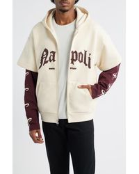 Saint Studio - Napoli Fight Team Layered Zip Hoodie - Lyst