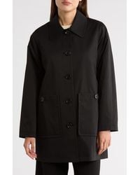 Sam Edelman - Leopard Print Water Repellent Rain Jacket - Lyst