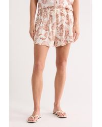 Splendid - Marseille Linen Blend Drawstring Shorts - Lyst