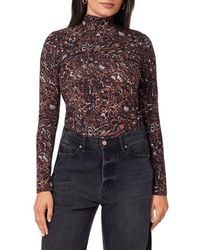 Scotch & Soda - Long Sleeve Mock Neck Top - Lyst
