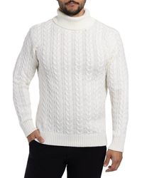 Xray Jeans - Cable Knit Turtleneck Sweater - Lyst