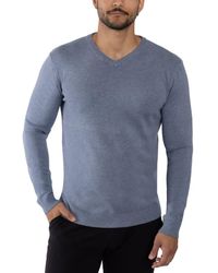 Xray Jeans - V-Neck Ribbed Knit Sweater - Lyst