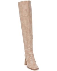 pamela snake embossed leather tall boot