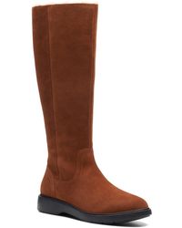 clarks boots knee high