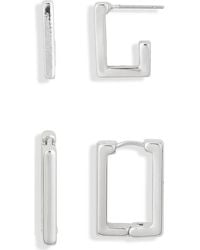 Leith - 2-Pack Rectangle Earrings - Lyst