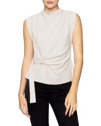 MELLODAY - Buckle Front Extended Sleeve Top - Lyst