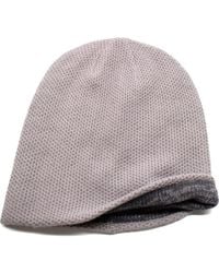 Portolano - Reversible Cashmere Beanie - Lyst