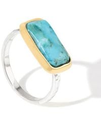 YS GEMS - Two-Tone Semiprecious Stone Ring - Lyst