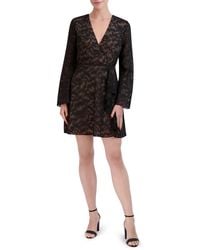 Laundry by Shelli Segal - Floral Long Sleeve Dress - Lyst