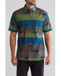Kahala - Flowy By Short Sleeve Cotton Button-up Shirt - Lyst