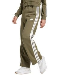 adidas - Essentials 3-Stripes Open Hem Fleece Pants - Lyst