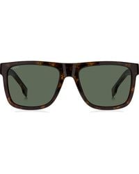 BOSS - 55Mm Rectangular Sunglasses - Lyst