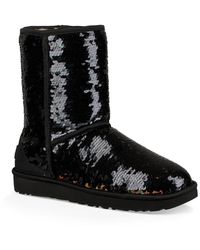 ugg boots black sparkle