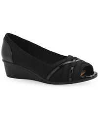 White Mountain - Boldest Wedge Peep Toe Pump - Lyst