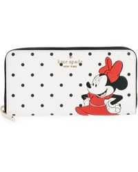 Kate Spade - Disney Large Leather Continental Wallet - Lyst
