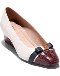 Cole Haan - Go-To Malta Bow Wedge Pump - Lyst