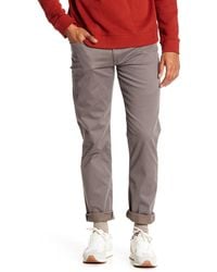 Lucky Brand 121 Slim Straight Corduroy Pants in Gray for Men Lyst