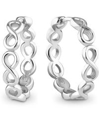DEVATA - Infinity Hoop Earrings - Lyst