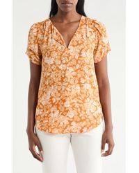 DR2 by Daniel Rainn - Daniel Rainn Pinch Sleeve Blouse - Lyst
